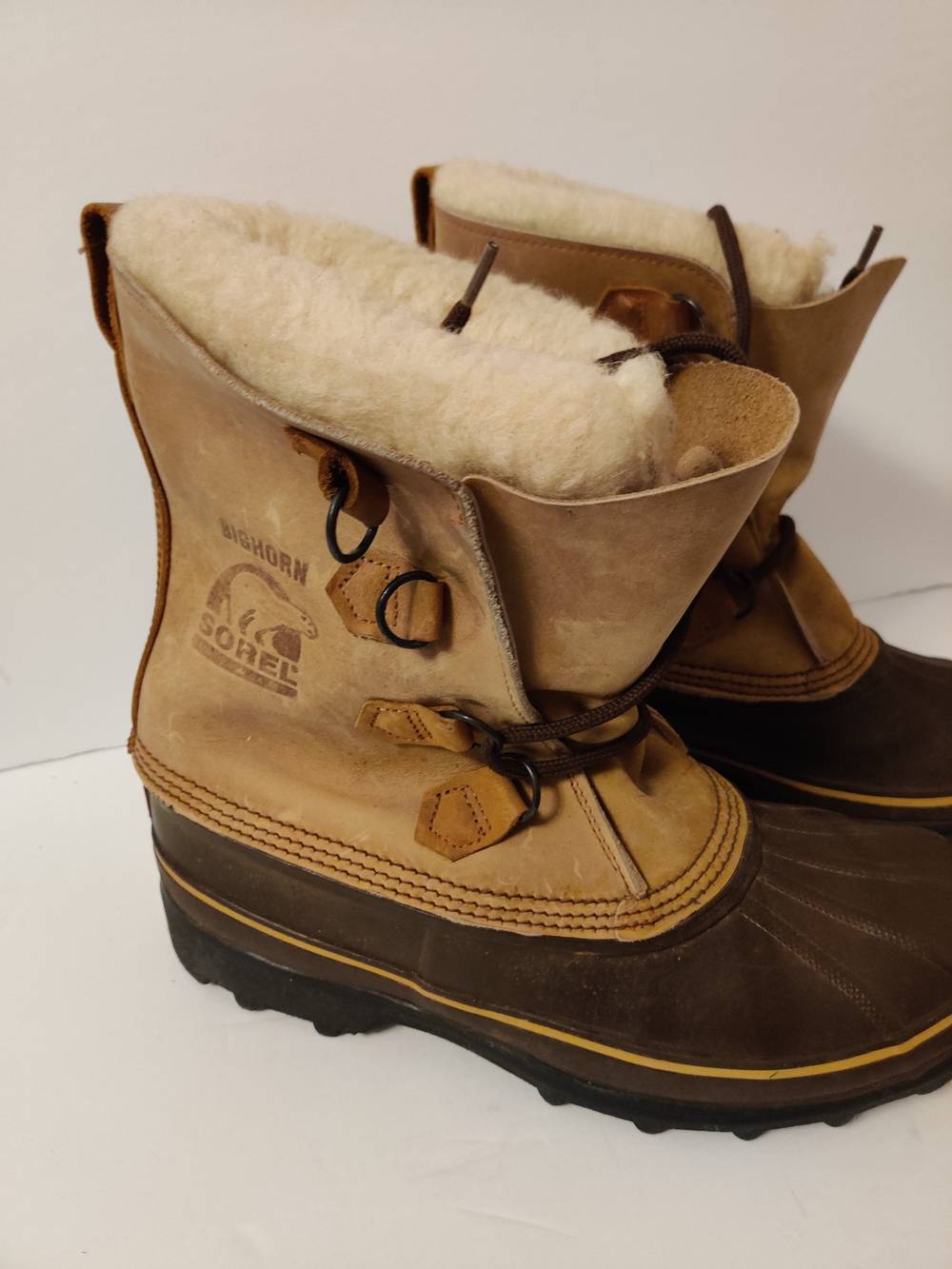 Sorel Bighorn Winter Boots Brown & Tan 10